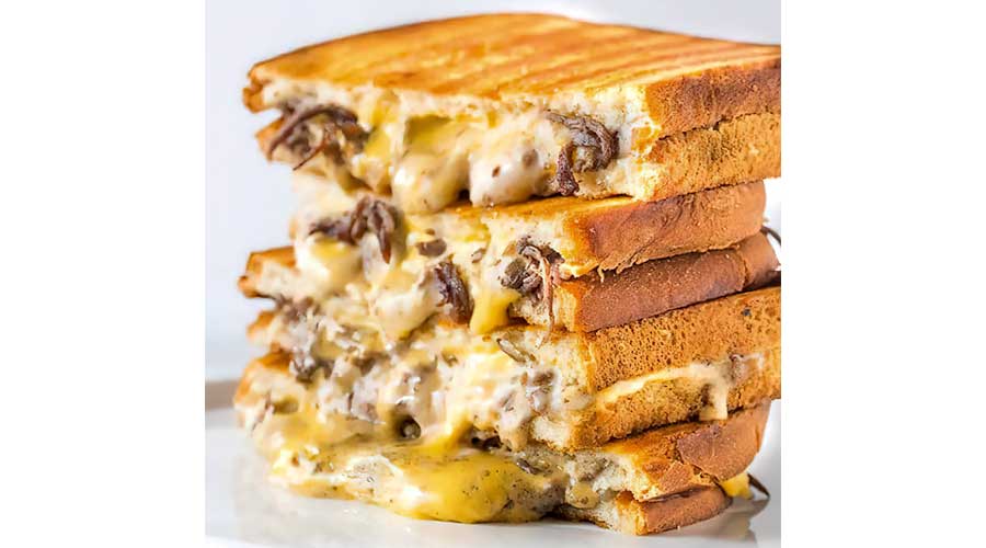 Grilled Sausage Cheese Sandwich